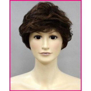 【新品】人毛ミックス★ミセスショートウィッグ★Wigs2you HHB-008(ショートカール)