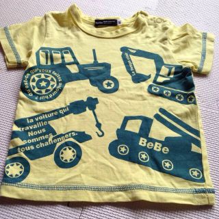 ベベ(BeBe)のBeBe 働く車Tシャツ 80(その他)