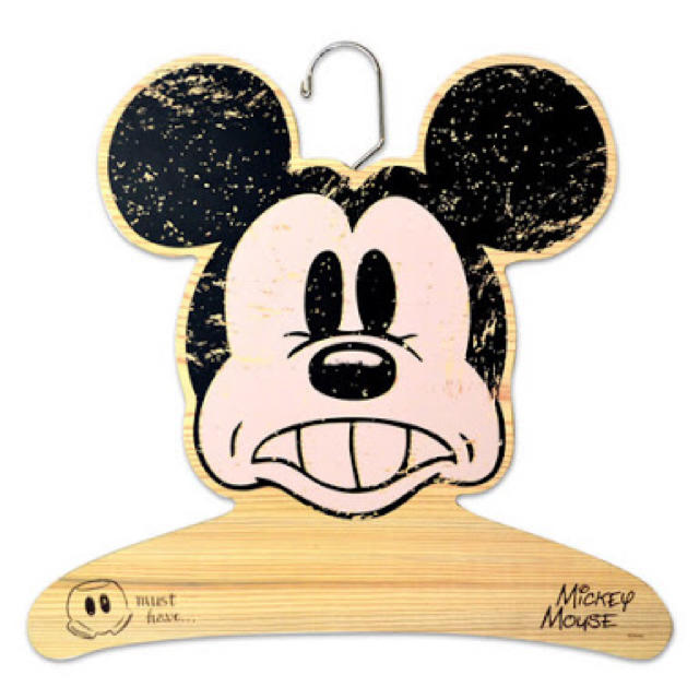 Disney(ディズニー)の木製ハンガー ミッキー コスミー インテリア/住まい/日用品の収納家具(押し入れ収納/ハンガー)の商品写真
