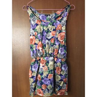 エモダ(EMODA)のEMODA 花柄 ワンピース 新品(ミニワンピース)