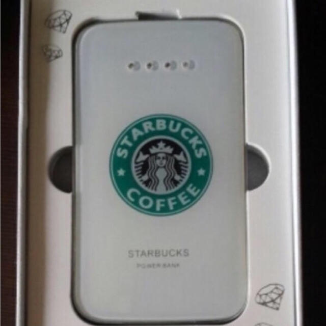 Starbucks Coffee(スターバックスコーヒー)の★スタバ好き注目(#^.^#)スマホ充電器8800mAh★ホワイト(^-^)/ スマホ/家電/カメラのスマートフォン/携帯電話(バッテリー/充電器)の商品写真