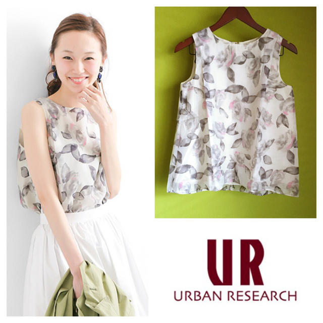 URBAN RESEARCH(アーバンリサーチ)の着画 ウォーター フラワー 花柄 ノースリーブ フレア ママ マタニティ S/S レディースのトップス(シャツ/ブラウス(半袖/袖なし))の商品写真