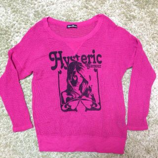 ヒステリックグラマー(HYSTERIC GLAMOUR)のヒスグラ♡春ニット♡ピンク(ニット/セーター)