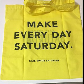 ケイトスペードサタデー(KATE SPADE SATURDAY)のケイトスペード♠️エコバック トート イエロー色(エコバッグ)