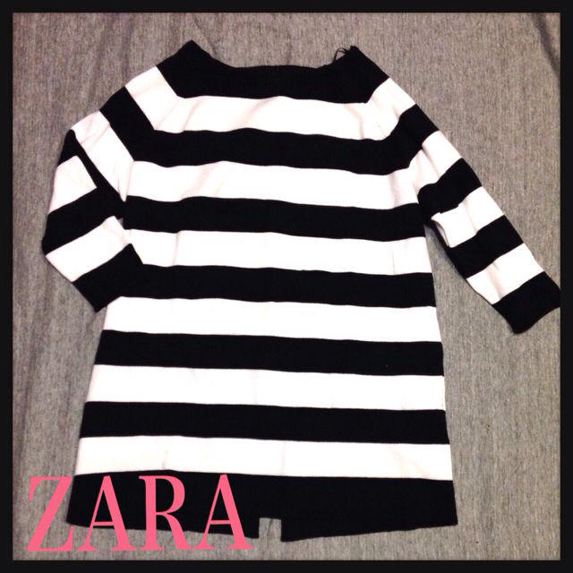 ZARA(ザラ)のZARA ボーダーニット レディースのトップス(ニット/セーター)の商品写真