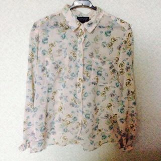 トップショップ(TOPSHOP)の花柄パステルシフォンブラウス♡(シャツ/ブラウス(長袖/七分))