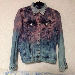 トップショップ(TOPSHOP)のミリヤ着用！タイダイデニムジャケット♡(Gジャン/デニムジャケット)