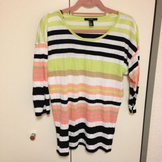 フォーエバートゥエンティーワン(FOREVER 21)の春色♡ボーダートップス(Tシャツ(長袖/七分))