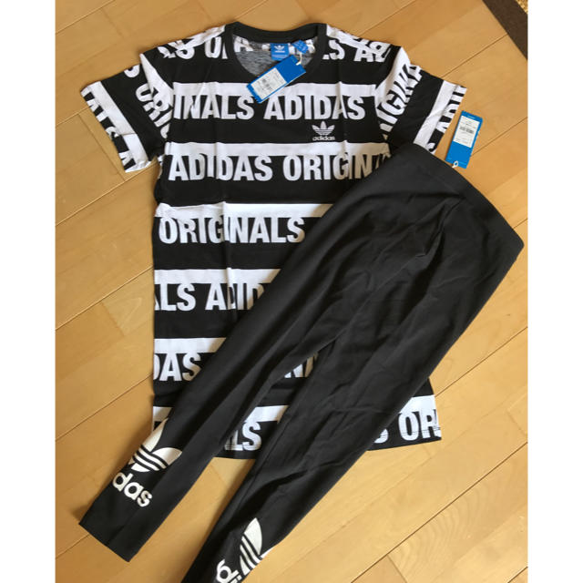 adidas(アディダス)の★新品★アディダス★ワンピース★レギンス★セット★L★ レディースのワンピース(ミニワンピース)の商品写真