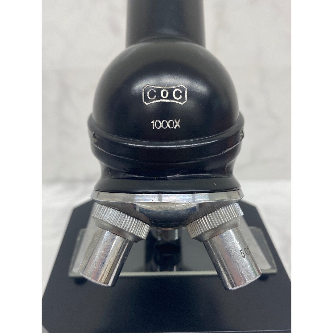 H1　カトーン光学 C.O.C 顕微鏡 アンティーク 昭和レトロ 1000X 箱付き スマホ/家電/カメラのカメラ(その他)の商品写真