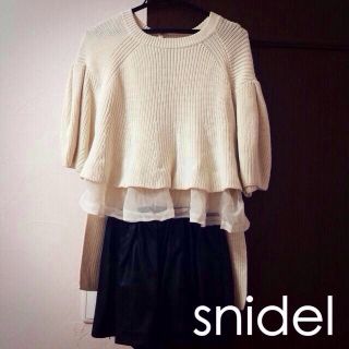 スナイデル(SNIDEL)のsnidel ニット セットアップ(ニット/セーター)