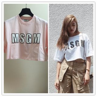 MSGM トップス クロップド丈 半袖