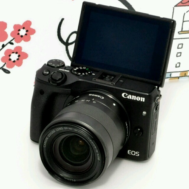 とっておきし福袋 ★月末セール☆スマホに転送&自撮りOK☆Canon - Canon EOS ブラック★ M3 ミラーレス一眼 とっておきし福袋 ★月末セール☆スマホに転送&自撮りOK☆Canon - Canon EOS ブラック★ M3 ミラーレス一眼