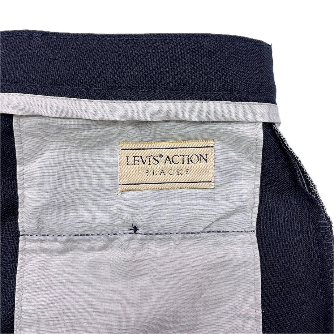 Levi's - 80s LEVIS リーバイス アクションスラックス パンツ 紺