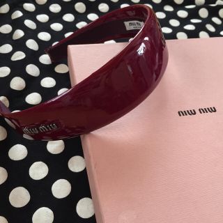 ミュウミュウ(miumiu)のmiu miu カチューシャ☆箱あり(カチューシャ)