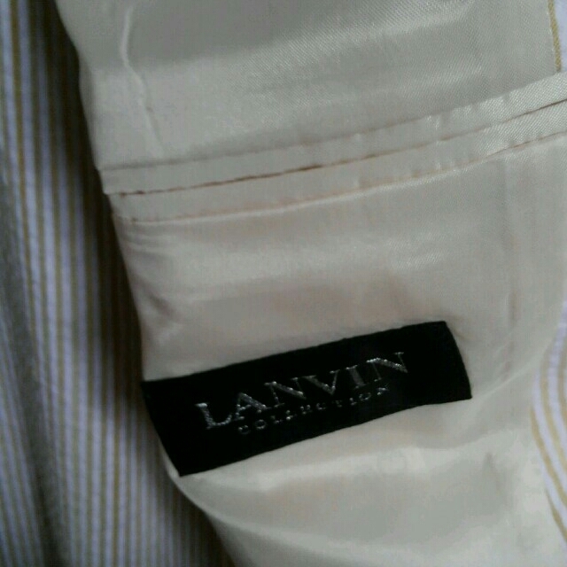 LANVIN(ランバン)のランバンコレクション綿麻ジャケット　未使用品 メンズのジャケット/アウター(テーラードジャケット)の商品写真