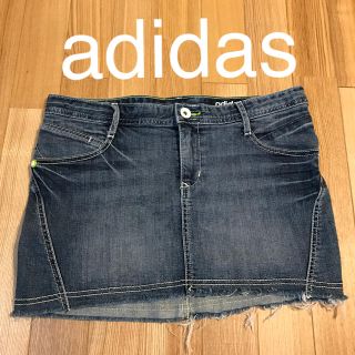 アディダス(adidas)のアディダス  デニムスカート(ミニスカート)