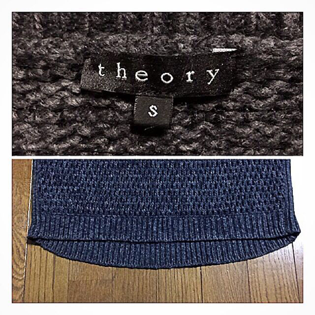 theory(セオリー)のtheory 霜降りグレーのニット  レディースのトップス(ニット/セーター)の商品写真