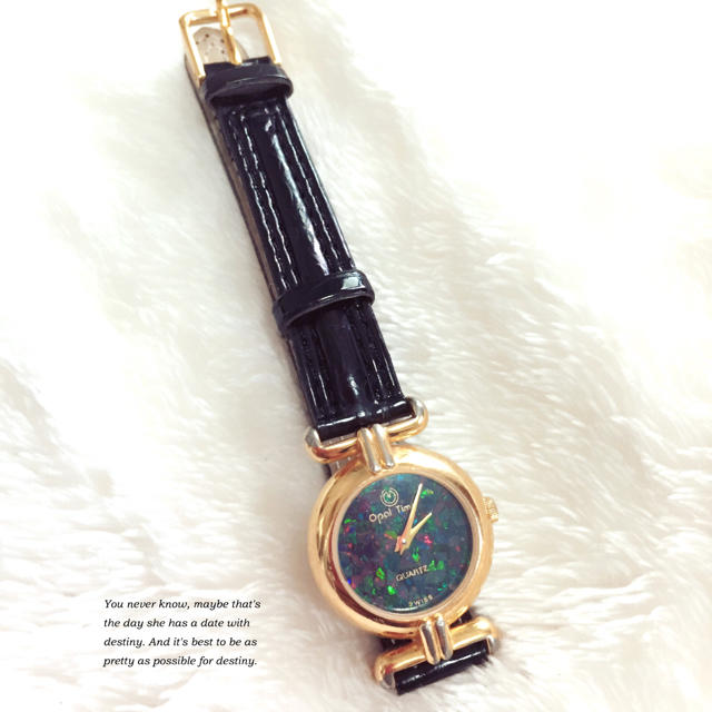 Opal Time】オパール文字盤腕時計♡美品の通販 by vintage Opal Time】オパール文字盤腕時計♡美品の通販 by vintage