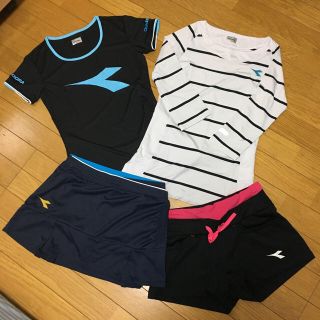 ディアドラ(DIADORA)のお得な4点セット！美品！DIADORA★ディアドラ★テニス 送料無料(ウェア)