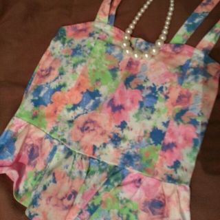 グレイル(GRL)の花柄ｼｮｰﾄﾁｭﾆｯｸ(カットソー(半袖/袖なし))