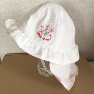 美品 ベビー☆ 帽子 48  綿100%(帽子)