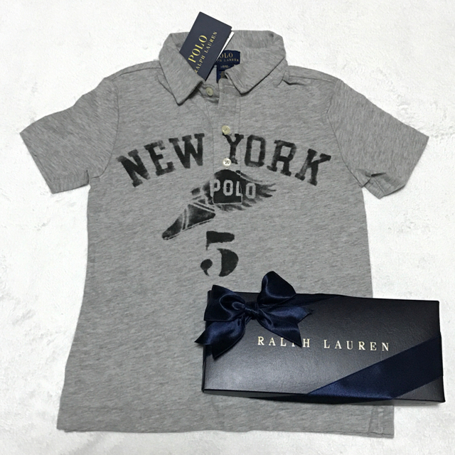 POLO RALPH LAUREN(ポロラルフローレン)の新品✨ラルフローレン ビッグロゴTシャツ & コットンポロシャツ 4T/110 キッズ/ベビー/マタニティのキッズ服男の子用(90cm~)(Tシャツ/カットソー)の商品写真