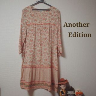 アナザーエディション(ANOTHER EDITION)の美品♡花柄ワンピース(ひざ丈ワンピース)