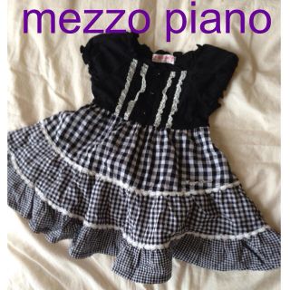 メゾピアノ(mezzo piano)のメゾピアノ 新品ワンピース ９０cm(その他)