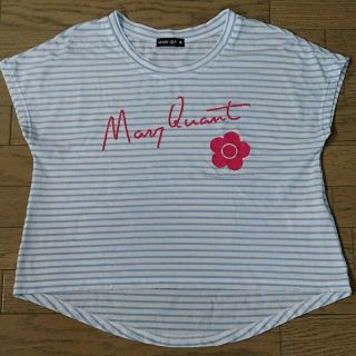 マリークワント(MARY QUANT)のマリークワント ロゴデイジーボーダーTシャツ(Tシャツ(半袖/袖なし))