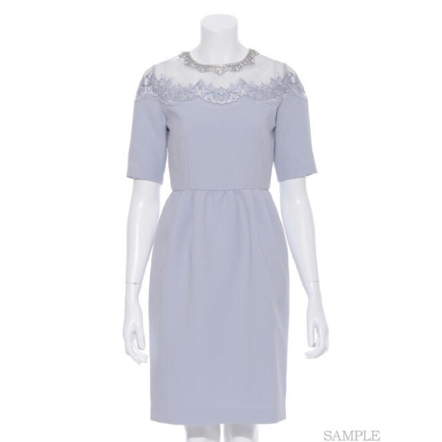 Lily Brown(リリーブラウン)のLilybrown♡オーガンジー刺繍ドレス レディースのフォーマル/ドレス(その他ドレス)の商品写真