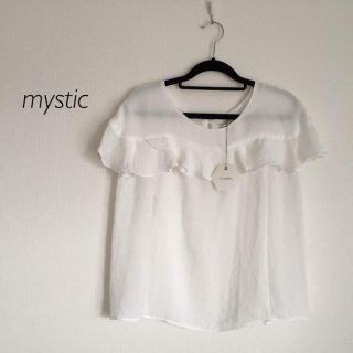 ミスティック(mystic)の新品☆フリル ブラウス(シャツ/ブラウス(半袖/袖なし))