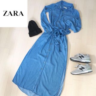 ザラ(ZARA)のZARA サラッと着心地goodロングワンピ★送料込(ロングワンピース/マキシワンピース)