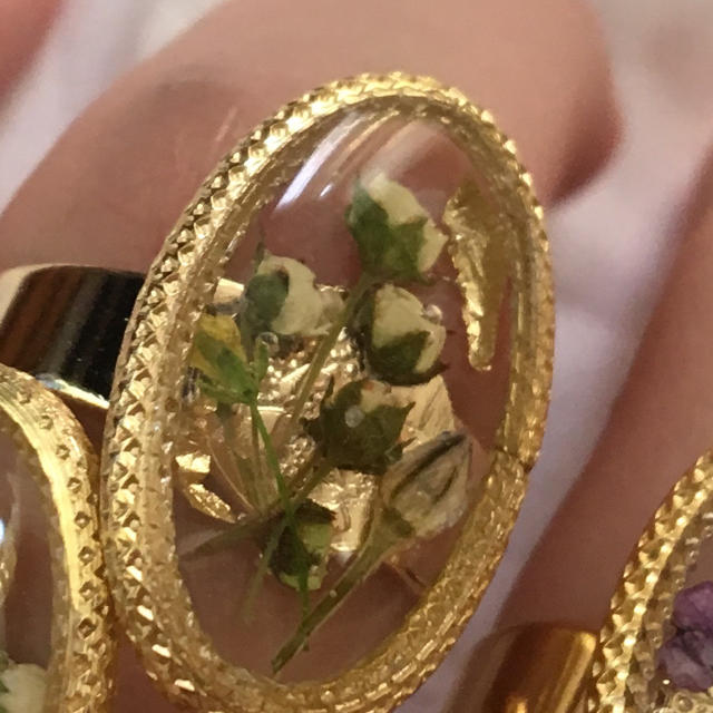 dryflower ring ハンドメイドのアクセサリー(リング)の商品写真