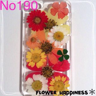 押し花iPhone5/5sケース＊190(モバイルケース/カバー)