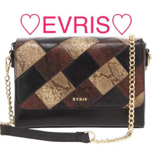 EVRIS(エヴリス)の早い者勝ち24時まで限定価格♡美品♡EVRIS パイソンパッチワークBAG  レディースのバッグ(ショルダーバッグ)の商品写真