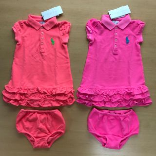 ラルフローレン(Ralph Lauren)のぽん様専用【新品タグ付き】ラルフローレン ワンピース 12m 双子ちゃん(ワンピース)