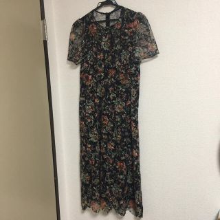 ザラ(ZARA)のフローラルロングレースワンピ(ロングワンピース/マキシワンピース)