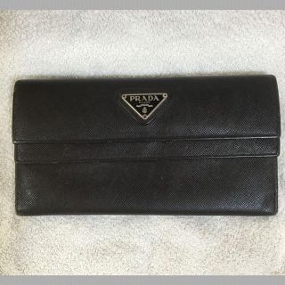 プラダ(PRADA)の★プラダ PRADA サフィアーノ二つ折り小銭入れ付きWフラップ★  (財布)