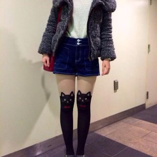 ヘザー(heather)のヘザーハイウエストショーパン(ショートパンツ)