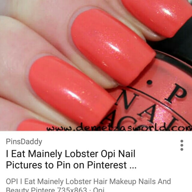 OPI(オーピーアイ)のOPI ネイル コーラル I EAT MAINLY LOBSTER NL T30 コスメ/美容のネイル(マニキュア)の商品写真