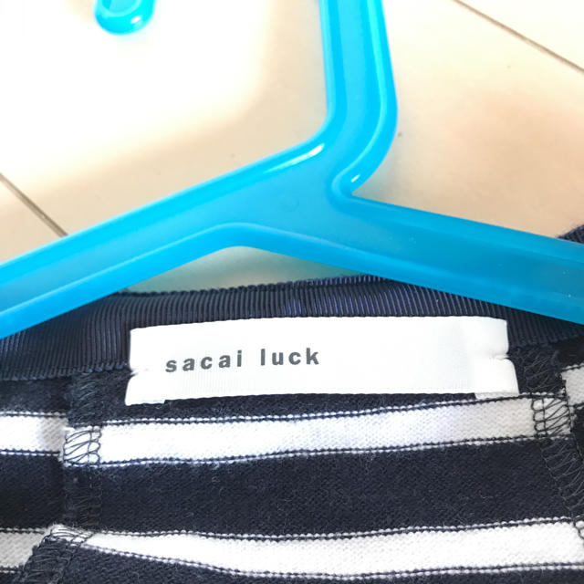 sacai luck(サカイラック)の美品sacai luck スウェットワンピース ネイビー レディースのワンピース(ミニワンピース)の商品写真