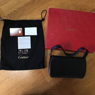 カルティエ(Cartier)の美品⭐️カルティエ カーフレザーハンドバッグ(ハンドバッグ)