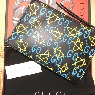 グッチ(Gucci)のGUCCI グッチ 伊勢丹購入 ゴースト クラッチバッグ(クラッチバッグ)