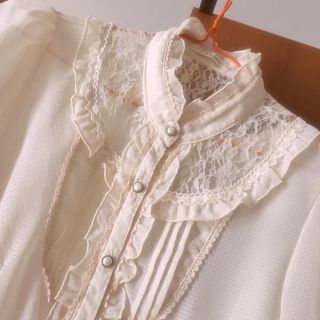 アクシーズファム(axes femme)のレース♡シースルー♡ブラウス(シャツ/ブラウス(半袖/袖なし))