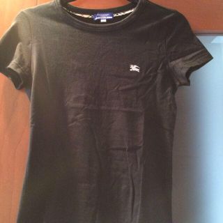 バーバリー(BURBERRY)のバーバリー Tシャツ(黒)(Tシャツ(半袖/袖なし))