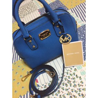 マイケルコース(Michael Kors)のマイケルコース MICHAEL KORS バッグ  2way ブルー(ショルダーバッグ)