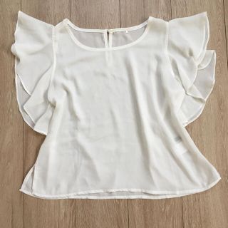 シマムラ(しまむら)のフリル ブラウス Tシャツ(シャツ/ブラウス(半袖/袖なし))