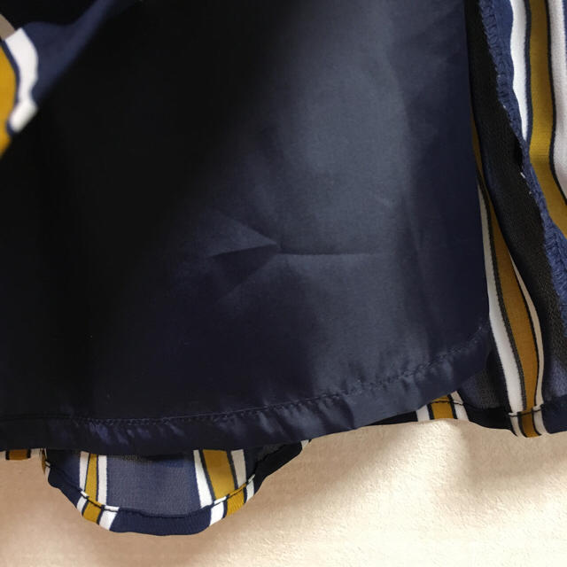 SNIDEL(スナイデル)の流行りのマルチストライプ♡シフォンプリーツスカートミディ丈 レディースのスカート(ひざ丈スカート)の商品写真