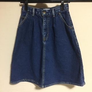 マウジー(moussy)のmoussy denim 台形スカート(ひざ丈スカート)